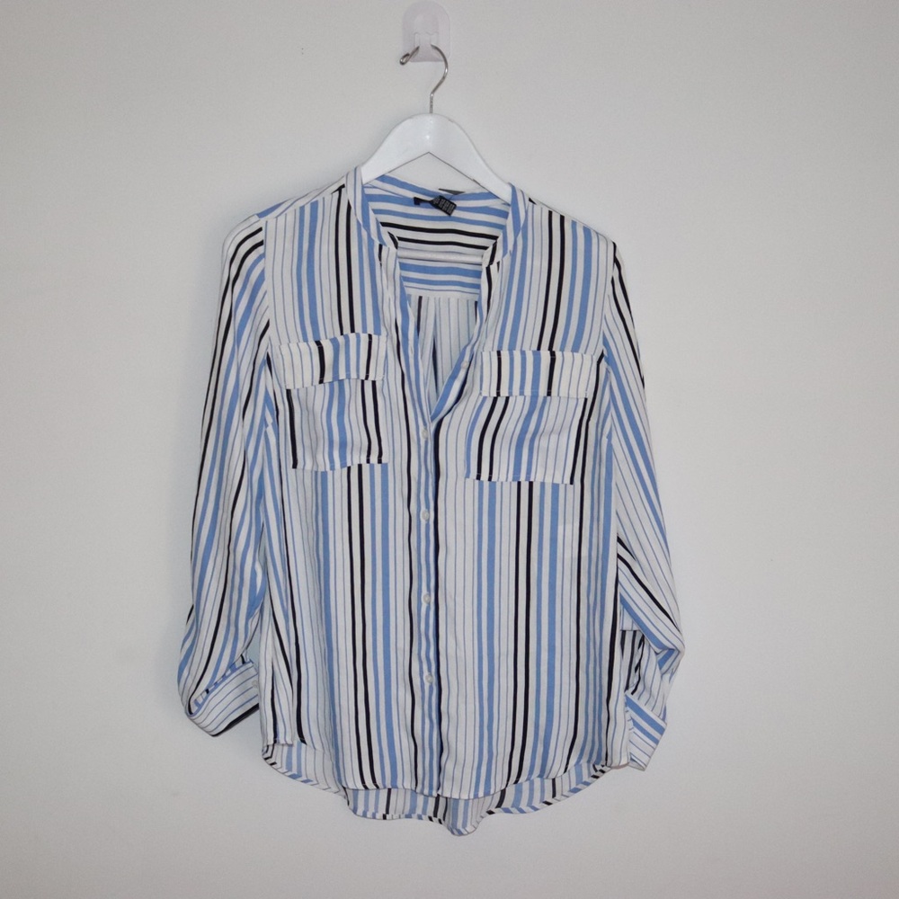 Jones New York | Stripped Dress Shirt Size M